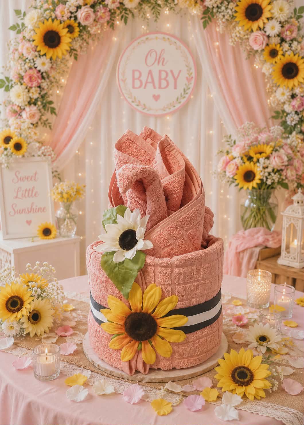 2-Tier Origami Towel Cake