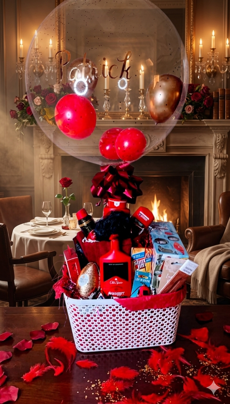 LG. Gift Baskets w/ Stuffed Balloon